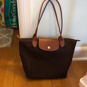 Longchamp Le Pliage Medium Brown Tote